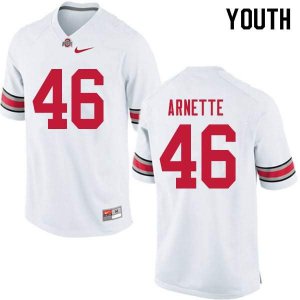 Youth Ohio State Buckeyes #46 Damon Arnette White Nike NCAA College Football Jersey Special KXZ6444YG